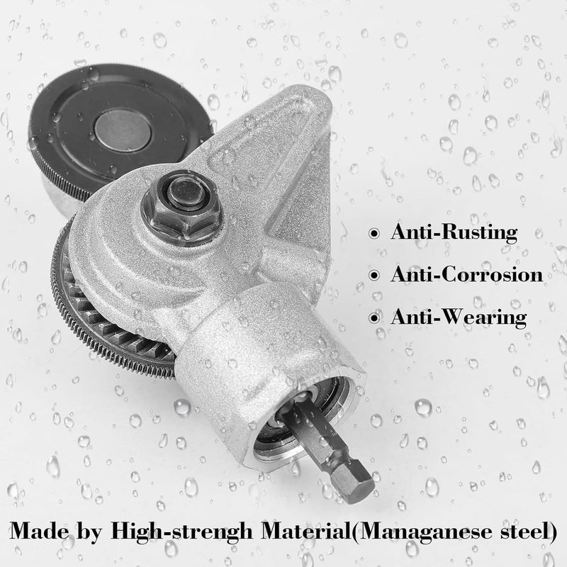 Fenduoer Upgraded Electric Drill Plate Cutter, Metal Nibble Drill Attachment, DIY Metal Drill Attachments,Sheet Metal Cutter for Cutting Iron, Still, Cooper, Aluminum - Image 3